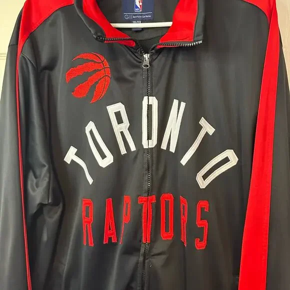 GIII Sports NBA Toronto Raptors Men’s Full Zip Track Jacket Size 3XL Basketball - Picture 3 of 11